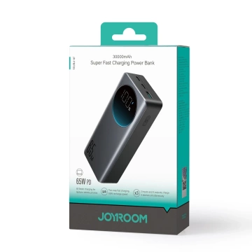 Зовнішній акумулятор Joyroom JR-PBF05 65W 30000mAh з дисплеєм Чорний