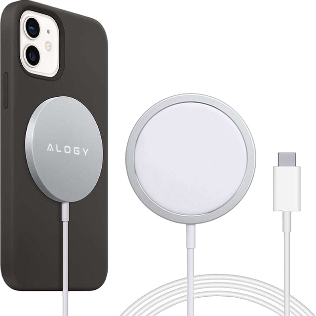 Бездротовий зарядний пристрій Alogy для MagSafe 20W для iPhone 12/13/14 / PRO / MAX / MINI White