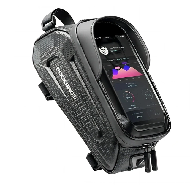 Rockbros B68-1 Frame Bag with Phone Case Black