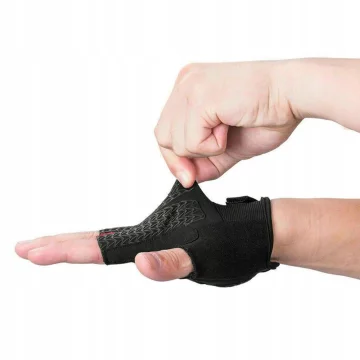 Rockbros S169BGR XL cycling gloves with gel inserts - gray