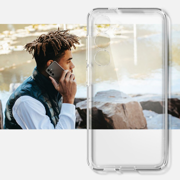 Case for Samsung Galaxy S24 Spigen Ultra Hybrid Case, transparent back cover, Crystal Clear Glass