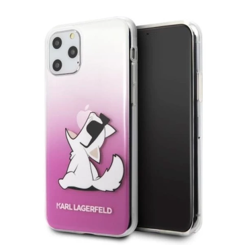 Karl Lagerfeld KLHCN58CFNRCPI iPhone 11 Pro hardcase pink/pink Choupette Fun