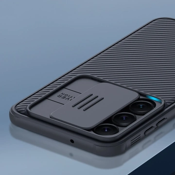 Nillkin CamShield Pro Case Hülle für Samsung Galaxy S23 Hülle mit Kameraabdeckung blau