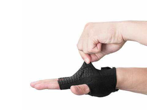 Fingerless cycling gloves M RockBros S169BR-M black