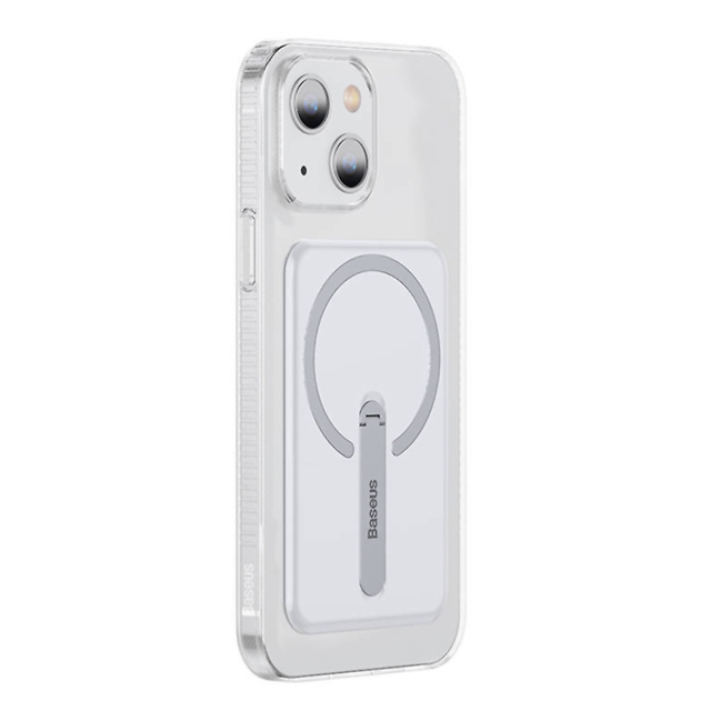 Etui do iPhone 13 do MagSafe Baseus Crystal Magnetic z podstawką Przezroczyste