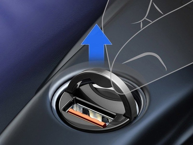 Autonabíječka Baseus mini QC 3.0 5A 30W černá