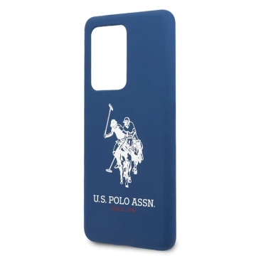 US Polo silikónová kolekcia Samsung Galaxy S20 Ultra puzdro na telefón námornícka modrá/námornícka