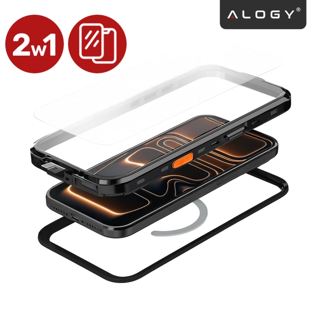 Pouzdro Alogy HydroArmor™ IP68 pro Apple iPhone 17 Pro Max 6,9" - černé