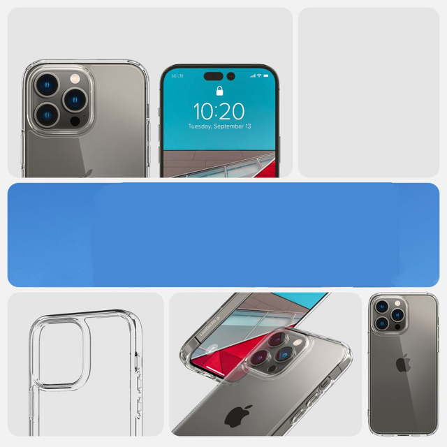 Etui Obudowa Hülle Spigen Ultra Hybrid für Apple iPhone 14 Pro Max Crystal Clear