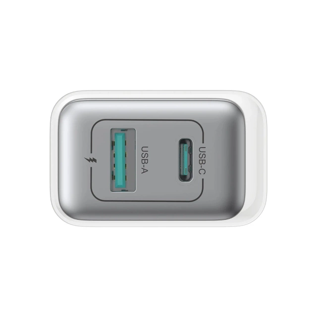 Ładowarka Joyroom Sieciowa USB-C / USB-A 30W - Biała