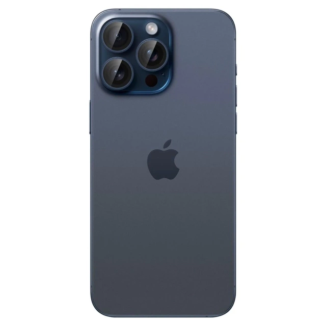 KRYT NA FOTOAPARÁT SPIGEN OPTIK.TR OCHRANA FOTOAPARÁTU „EZ FIT“ 2 BALENIE IPHONE 14 PRO / PRO MAX / 15 PRO / PRO MAX BLUE TITANIUM