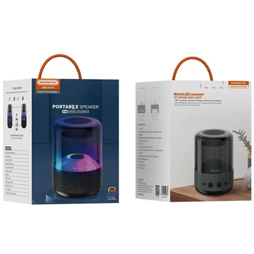Bezdrátový přenosný reproduktor Somostel Bluetooth BT 5.0 H210 LED RGB AUX TF černý