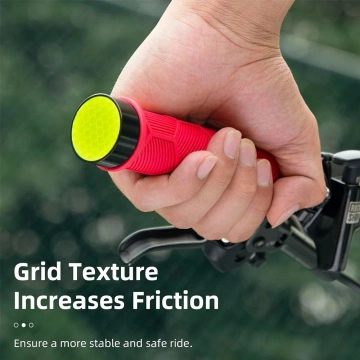 Gripy na bicykel Rockbros 40720007002 s odrazkou - červené