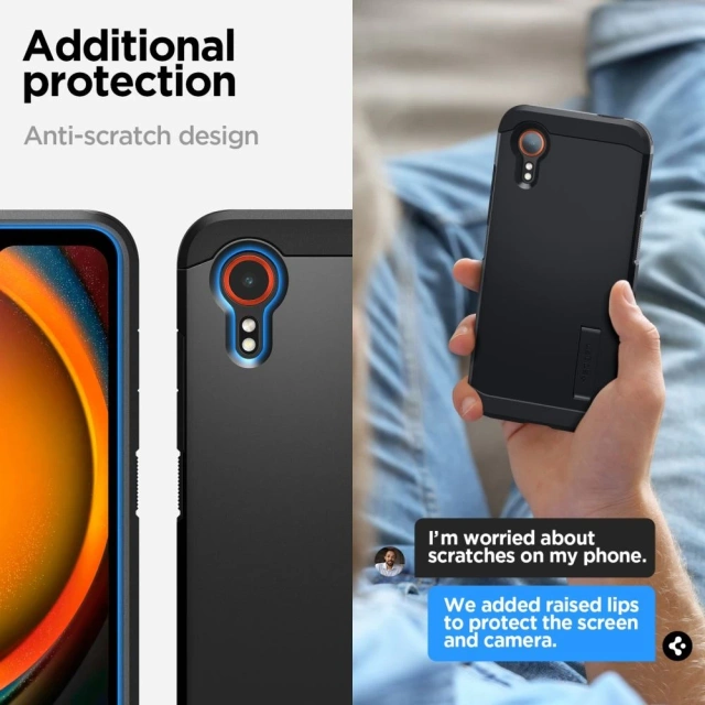 Чохол Spigen Tough Armor для Samsung Galaxy XCover 7 Pro, чорний