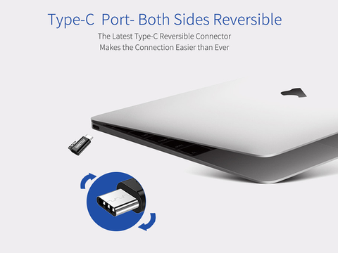 Adaptér Choetech micro usb - usb-c typ c černý