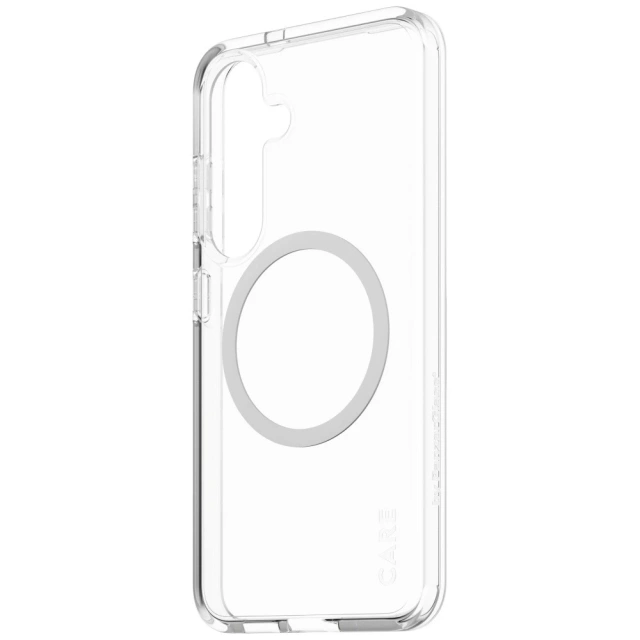 Samsung Galaxy S25 CARE by PanzerGlass Flagship Urban Combat White QI Transparent Case