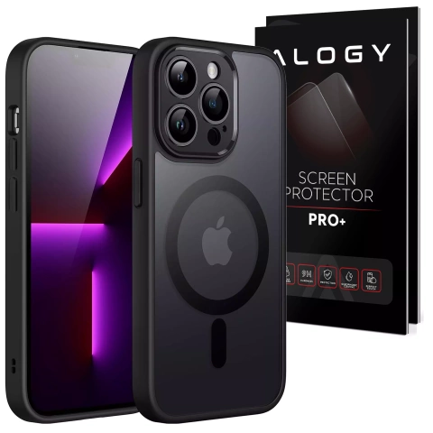Apple iPhone 13 Pro Case Alogy MagSafe Hybrid Matte Case Matte Cover with Lens Protection Black