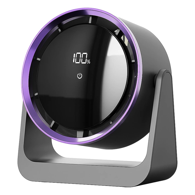 Fan Desk Fan Standing Small Circulator with Clip Cordless Handheld 500mAh USB-C Alogy White