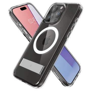 Чохол Spigen Ultra Hybrid S MagSafe з підставкою для iPhone 15 Pro - прозорий