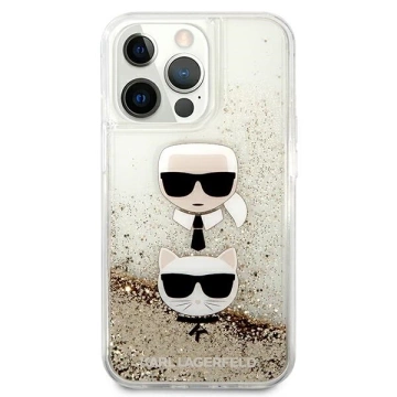 Etui Karl Lagerfeld KLHCP13XKICGLD для iPhone 13 Pro Max 6,7" жорсткий чохол Liquid Glitter Karl