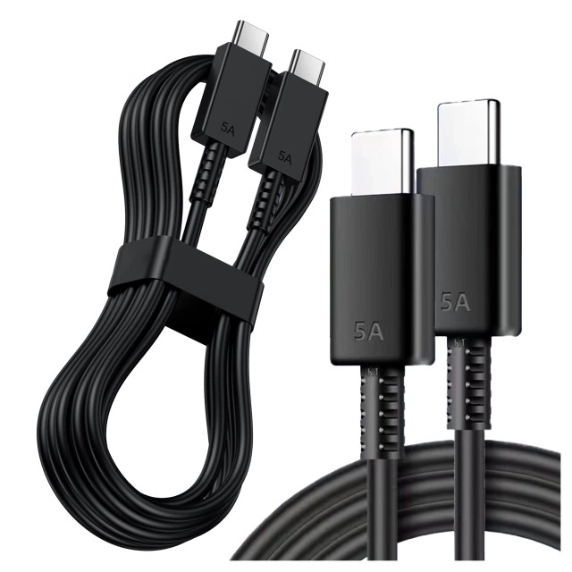 USB-C Cable 5A 1.8m Original Samsung EP-DX510, Fast Charging, Charger and Data Transfer Cable, Black