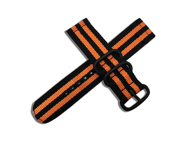 Alogy nylonový remienok pre Huawei Watch GT 2 Pro 22 mm oranžový a čierny