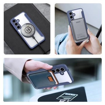 Pouzdro MagSafe pro Samsung Galaxy S25 Dux Ducis Skin X Pro modré