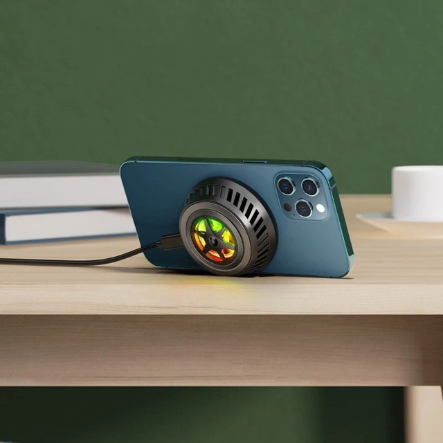 Acefast wireless inductive charger with cooling system dark gray (E2)