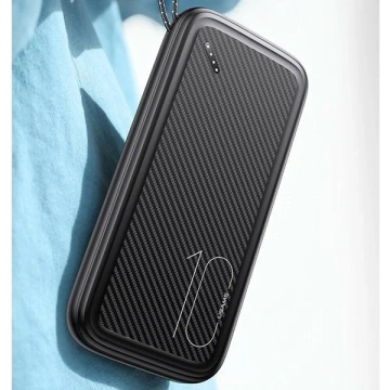 USAMS Powerbank PB56 10000mAh 2xUSB / USB-C / MicroUSB Fast Charge zielony/ tmavozelená 10KCD15003 (US-CD150)