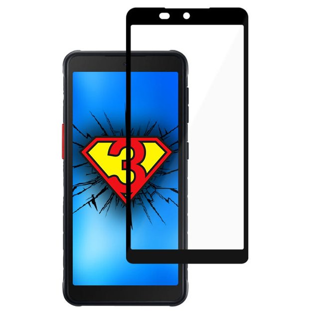 3mk Загартоване скло HardGlass Max Lite для Samsung Galaxy Xcover 5 Black