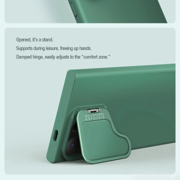 Силіконовий чохол Nillkin CamShield Silky Prop для Samsung Galaxy S24 Ultra - чорний