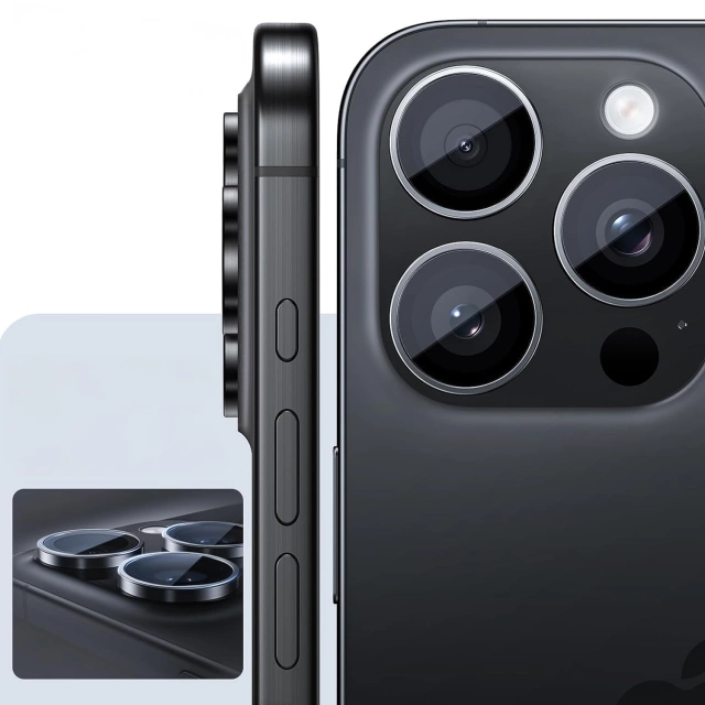 Szkło do Apple iPhone 16 Pro / 16 Pro Max osłona na aparat obiektyw 3mk Lens Protection Pro Transparent nakładka ochronna