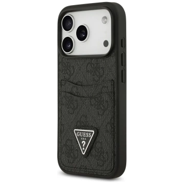 Etui Guess do iPhone 17 Pro 4G Double Card Triangle Black