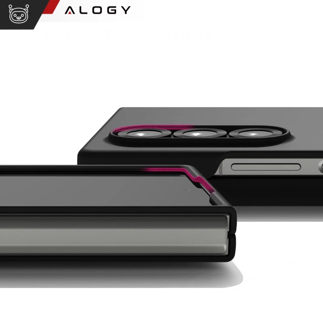 Puzdro pre Samsung Galaxy Z Fold 6 Case Thin Phone Cover Alogy Protective Matte Black
