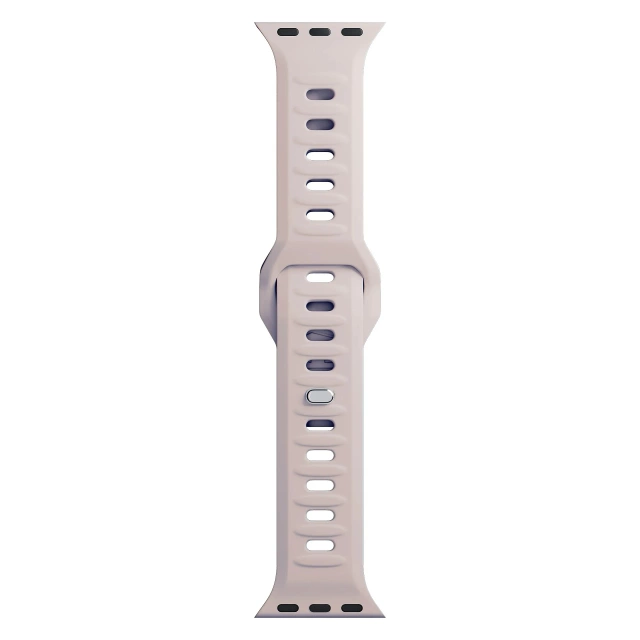 Smartwatch-Zubehör 3mk Silicone Watch Strap für Apple Watch 42/44/45/49 mm Latte