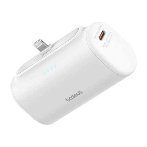 Baseus Compact IP Power Bank 5000mAh 20W Lightning USB-C White