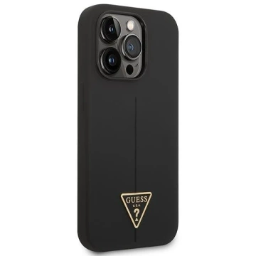 Etui Guess GUHCP14LSLTGK für Apple iPhone 14 Pro 6,1" Czarny/Black Hardcase Silicone Triangle