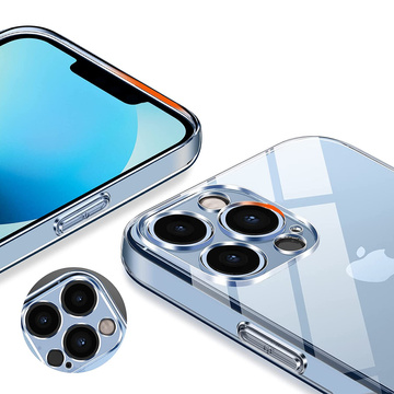 Armored case Alogy Hybrid Case for Apple iPhone 13 Pro with camera cover Clear Glass