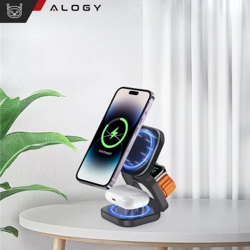 HUB-Splitter Alogy-Adapter für Computer-Laptop mit USB-C auf 3x USB-A 2.0 1x USB-A 3.0 Grau