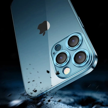 Kryt Joyroom Chery Mirror Case pro iPhone 13 s kovovým rámem stříbrný (JR-BP907 stříbrný)