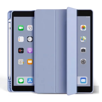 Hülle für Apple iPad 10.2 9 Gen 8/7 2021/2020/2019 Smart Pencil Case Alogy TPU Tablet Cover Blaues Glas