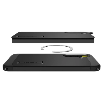 Чохол для Samsung Galaxy S25 Plus чорний Spigen Tough Armor MagSafe