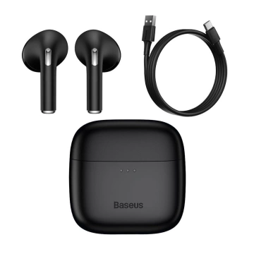 Baseus E8 Wireless Bluetooth 5.0 TWS Ohrhörer Wasserdicht IPX5 Schwarz (NGE8-01)