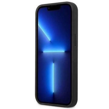 Etui Mercedes MEHCP13SPSQBK na iPhone 13 mini 5,4" pevné pouzdro Kožený vzor hvězd