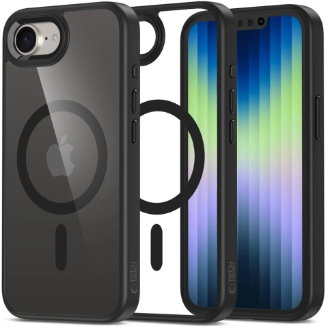 Чохол для iPhone 16e Tech-Protect MagMat MagSafe Black/Clear