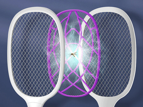 Lampa proti hmyzu 10 LED UV Alogy přenosná past na hmyz Bílá