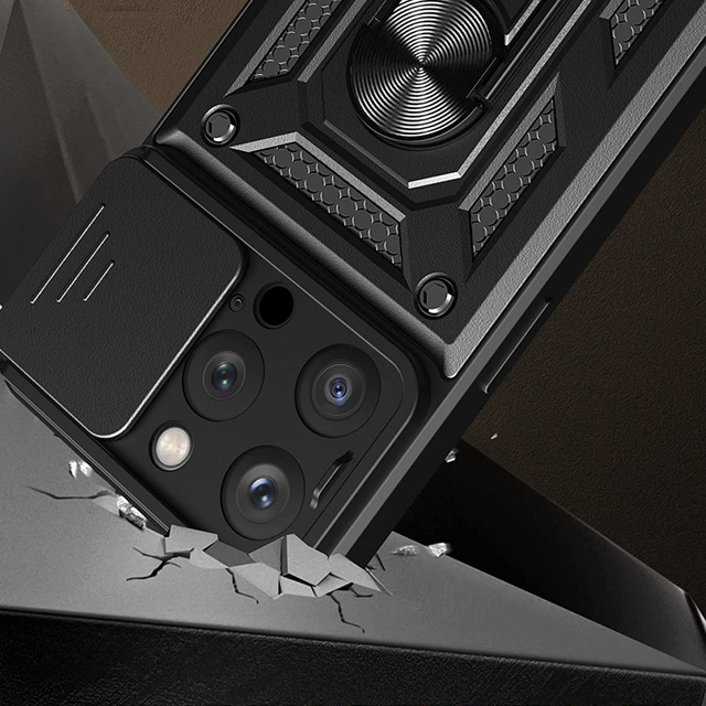 Чохол Alogy Camshield Stand Ring Case із кришкою камери для скла Apple iPhone 14 Pro