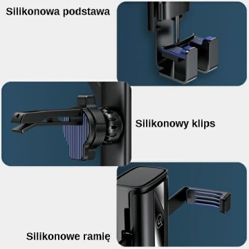 USAMS Halterung für Lüftungsgitter Gravity schwarz/schwarz ZJ058ZJ01 (US-ZJ058)