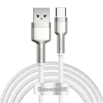 Baseus Cafule kábel USB na USB-C, 66 W, 2 m (biely)