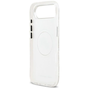 Etui Ochronne do iPhone 17 Air Karl Lagerfeld IML Glitter K&C Heads MagSafe Szary